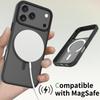 Für iPhone 17 Pro Max Hülle Kompatibel mit MagSafe TPU Rahmen Acryl Rückseite Handyhülle Skin Touch