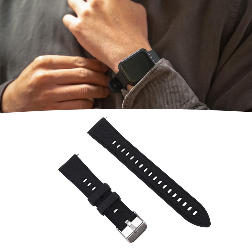 Watch Band Silicone Engraved Brthable Quick Relse Comfortable Watch Strap Replacement for  