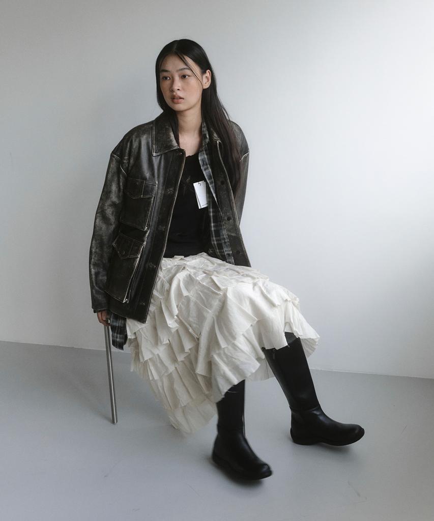 Khiho Clean Mold Long Boots Black