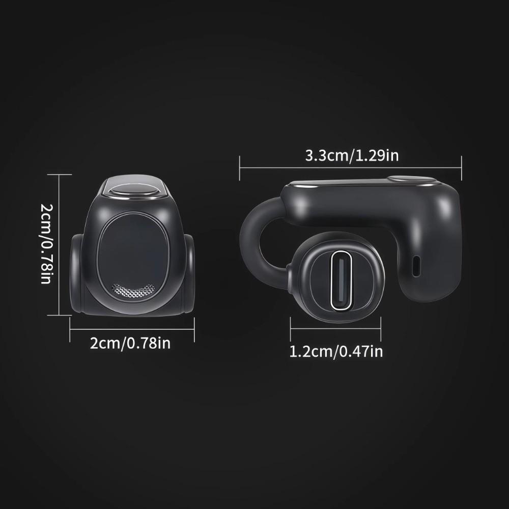 1pc Single Bluetooth 5.4 Ear Headphones Clip-On Headset Fashion Wireless Headphones