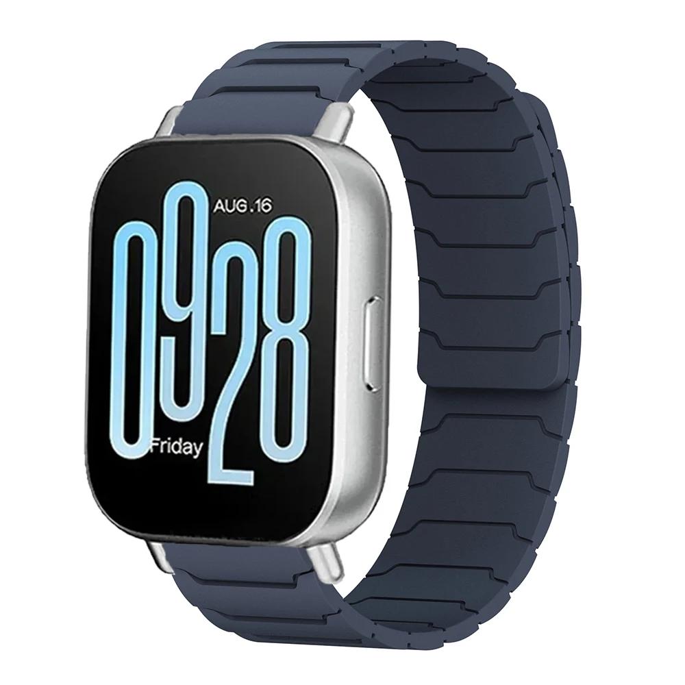 22mm 20mm Magnetic Band For Samsung Galaxy Watch 7 6 5 4 3 Silicone Loop Strap For Huawei Watch GT5/4/3Pro 46mm For Redmi Watch