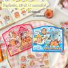 3 Blätter Transparent Kawaii Anime Capybara Aufkleber Cartoon Wasserdicht Capybara DIY Handbuch Dekoration Kinder Aufkleber Geschenke