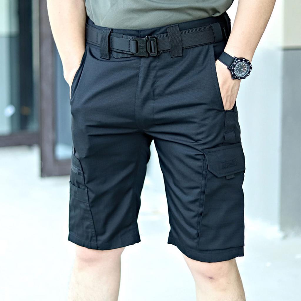Men's Belted Multi Pocket Shorts Outdoor Casual Sportswear Shorts