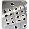 110Pcs Pitch-Black Kitten Cute Cat Stickers Creative Cartoon Journal Diy Phone Case Decals