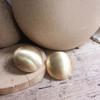 Vintage French Brushed Exaggerated Round Ball Large Earrings Women's Fashion Korean Versatile Drop Earrings Female Jewelry Gifts