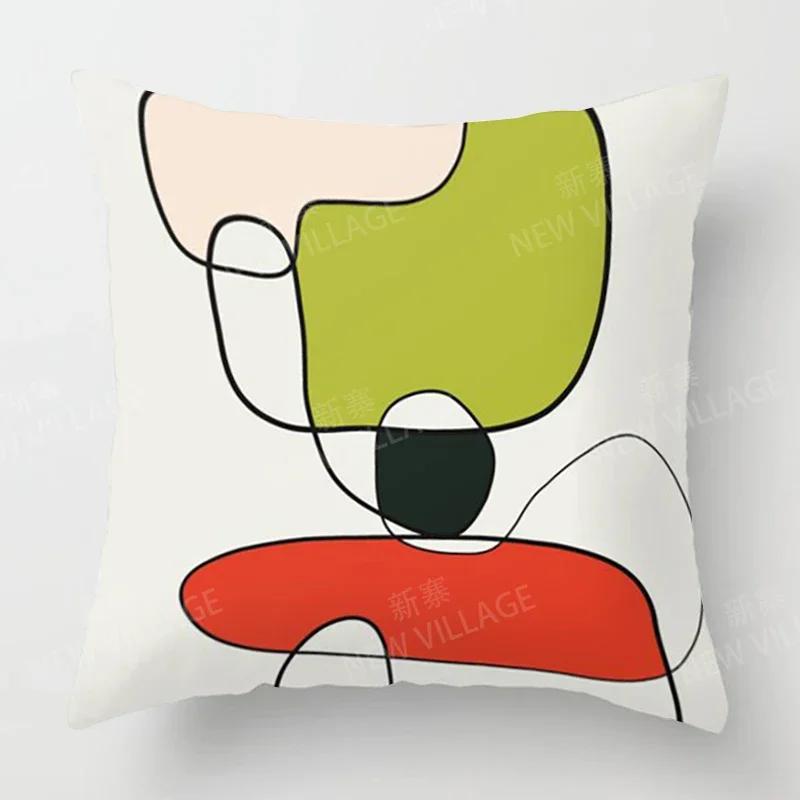 Nordic Fall Home Decor Autumn Throw Pillow Cover Sofa Cushion Cover Modern Morandi