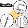 Toilet Lid Hinges Mounting Fixed Joint Fittings Fixtures Space Saving Cover Hinge Replacement Part