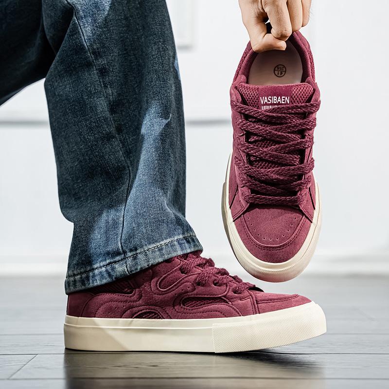 Hot Sale Skateboard Shoes Men Fashion Streetwear Shoes Teenager Vulcanized Shoes Designer Trendy Shoes for Men Casual Sneakers