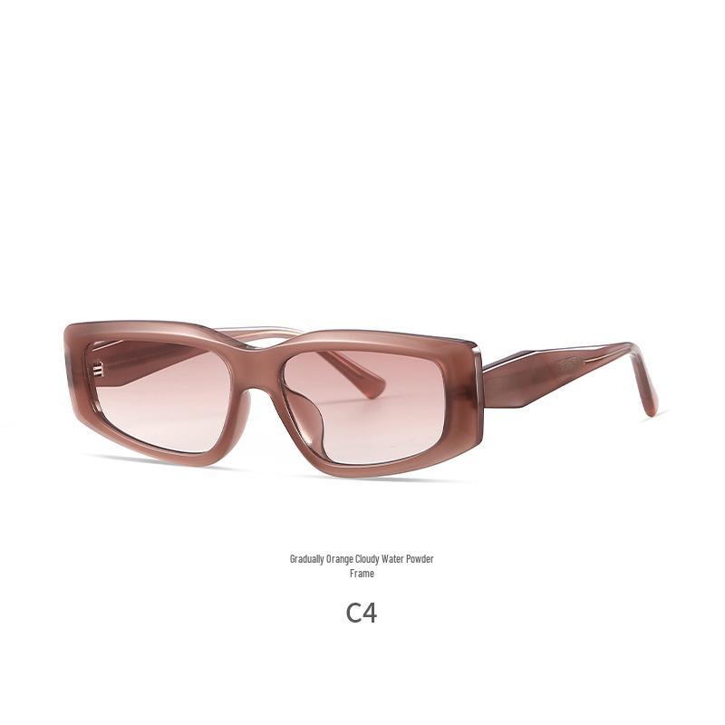 Unisex Trendy Runway Street Style Sunglasses - Small Metal Frame