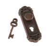 1:12 Scale Miniature Door Lock and Key Set 2 in 1 Pack Door Knocker Lock Set Vintage Dollhouse Decoration Accessories