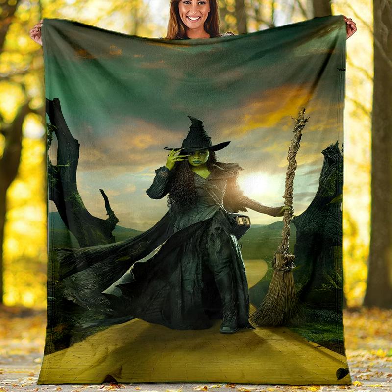 Theme Printed Blanket Perfect For Couch Bed Travel Outdoor Use Machine Washable Cozy Durable