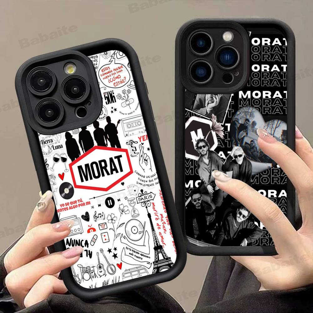 Morat Music For IPhone 17 Pro Max 16 15 14 13 12 11 Plus Black Soft Phone Cover