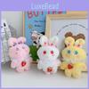 Adorable Strawberry Bunny Stuffed Plush Kids Toy With Keychain And Backpack Clip