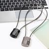 Motorcycle Helmets Lock, Combination Passwords Lock Cable Padlock Cable Lock for Cycling Helmets Travel Luggage Security