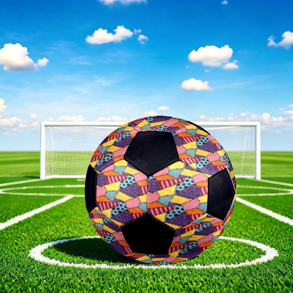 1pc Patchwork Quilt Lightweight PVC Training Soccer Ball, Size 5, Suitable for Indoor and Outdoor TrainingGift Y60330
