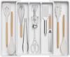 Kitchen Silverware Drawer Organizer Expandable Utensil Tray Adjustable for Spoons Forks Knives Flatware and Cutlery Organizer