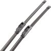 2Pcs Windshield Wiper Blades All Weather Windshield Wiper Hybrid Rubber Quiet Front Rear Rear Wipers Replacement Kit
