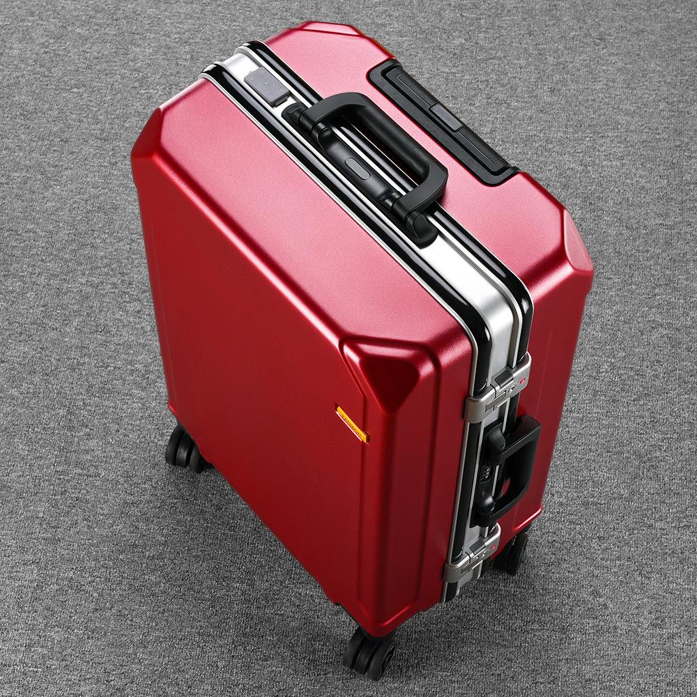 2025 Durable 20" Carry-on Aluminum Suitcase with Universal Wheels for Men and Women