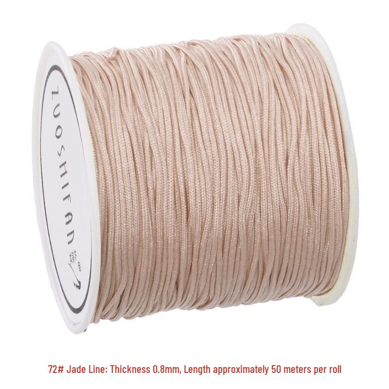 Нефритовая нить №. 72 Красный плетеный шнур для браслетов и ожерелий - Материал для плетения своими руками No. 72 Jade Thread