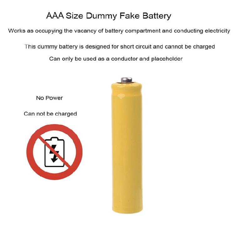 AAA Dummy Fake Battery Setup for Shell 3A LR03 AM4 Size Battery Placeholder Cyli