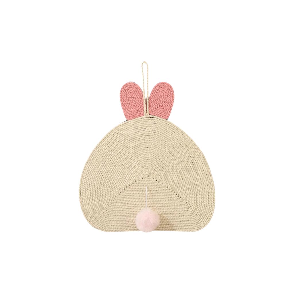 Wall-Mounted Sisal Cats Scratching Pad, Vertical Cats Scratcher With Interactive Sound Balls, Non-Shedding Furniture Protector For Indoor Cats