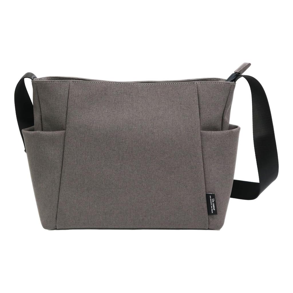 Uncool TORO 2 Shoulder Bag for Men, Large Capacity, A4 Size, PC, Casual, College, Business, Water-Repellent, Crossbody, K903063, Gray (15)