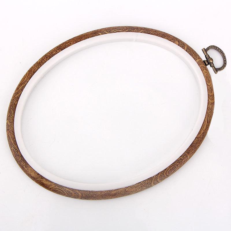 

Имитация бамбука Регулируемые пяльцы для вышивания - Мини круг для вышивания крестом своими руками с пластиковым внутренним кольцом