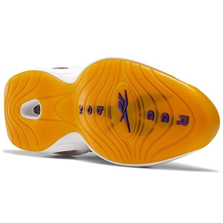 Reebok Unisexové tenisky Question Mid Yellow Toe Bílé Ultrafialové FX4278