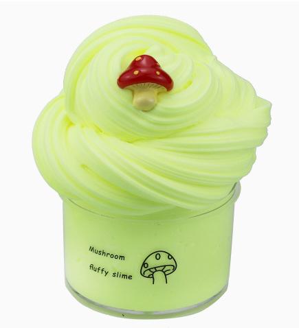 60ml  Cherry Scented Slime Fruit Modeling Clay Plasticine Cotton Mud DIY Toys, Sensory Stress Relief Gift