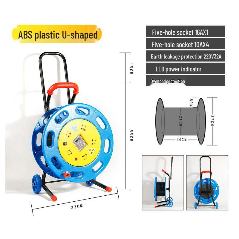 Portable Movable Cable Reel Winder and Roller Spool