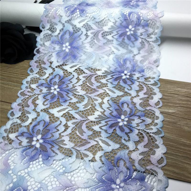 Multicolor Floral Elastic Stretchy Spandex Mesh Lace Fabric for Lingerie, Bra, Underwear, Garment, Sewing & Crafting