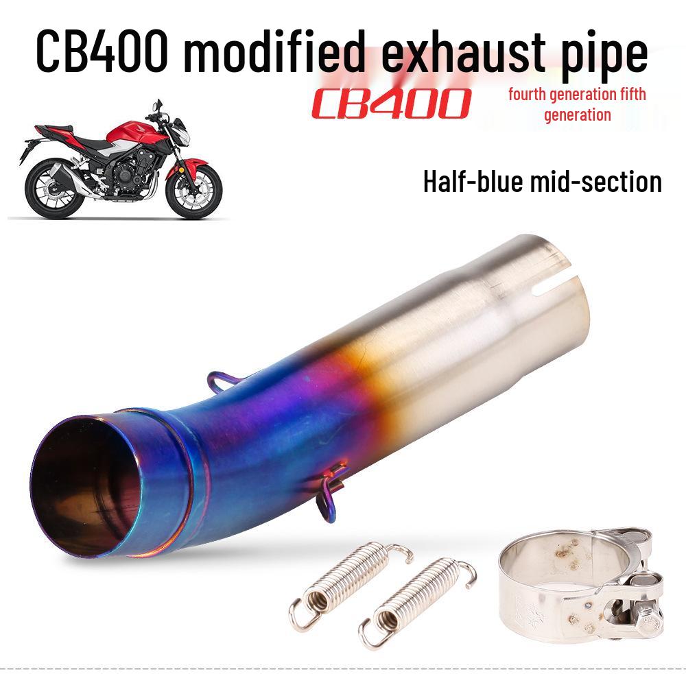 Stainless Steel Exhaust Mid-Section for CB400 Gen 4 & 5