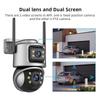 ICSEE Dual-Screen 8MP/6MP HD WiFi Wireless Home Surveillance Binocular Camera
