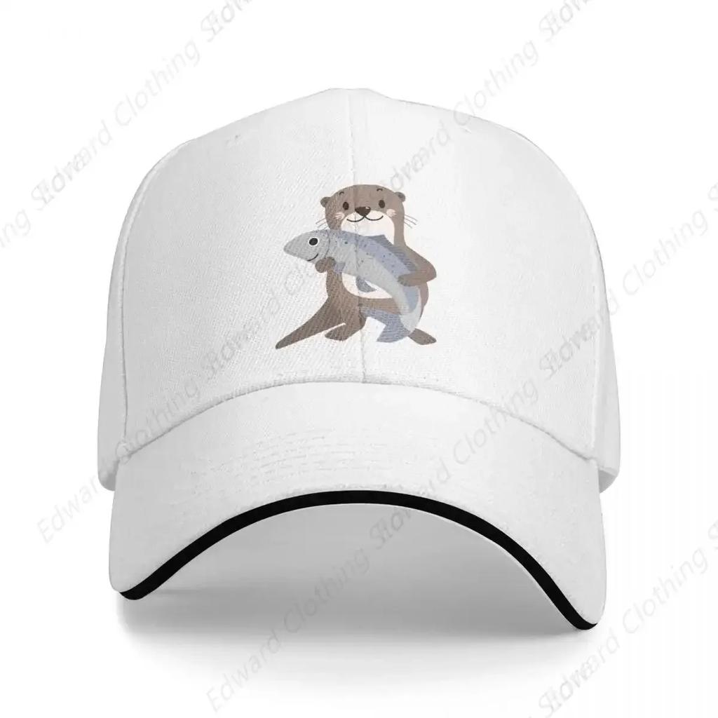 sea otters patternSea otters lovers Baseball Cap Rugby birthday Anime Beach Bag Sun Hats For Women Unisexs