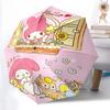 1pc My Melody Automatic Opening/Closing Umbrella - Portable Three-Fold Design with 8-Bone Iron Frame - Outdoor - Perfect Gift for Fans, Travelers, Dai