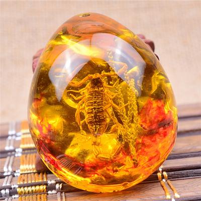 Women/'s Men/'s Gift ,Tibet Amulet artificial amber scorpion pendant