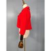 Export 21 White New Year Celebration Age-Reducing Breasted 3/4 Sleeve Stylish Red Short Crop Top Suit Outwear