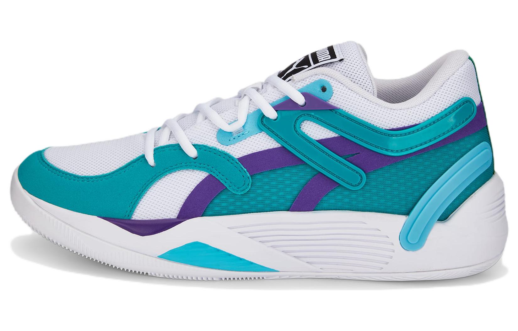 PUMA Trc Blaze Court  White Deep Aqua  376582-17 43