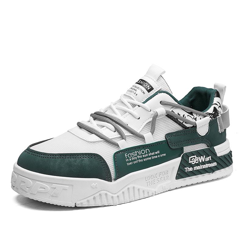 

Мужские повседневные туфли на толстой подошве Четыре сезона мягкая подошва нескользящие уличные плоские туфли для ходьбы Модные молодежные туфли-джокер для спорта и скейтбординга 44