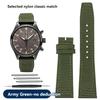 Nylon Canvas Watch Strap for IWC Pilots Portugal Portofino Fabric Cowhide Bottom Watch Chain Men Women Watchband 20mm 21mm 22mm