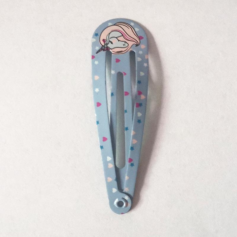 Trendy Kids' Hair Accessories: Cute Animal Metal Hair Clips & Waterdrop Print Crown Side Pins