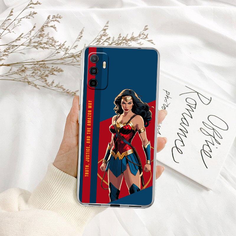 

TR35 Wonder Woman Transparent Phone Case for Motorola Moto G7 G8 G9 G84 G85 G73 G24 G15 Z2 Play Power Plus Motorola Moto G7 Play