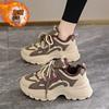 Cotton Shoes Winter Velvet Sports Shoes New Thermal Casual Shoes Platform Dad Shoes