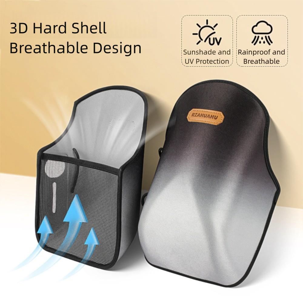 Gradient Color Summer Handlebar Muffs Breathable Hard Shell Sunshade Cover  Motorcycle