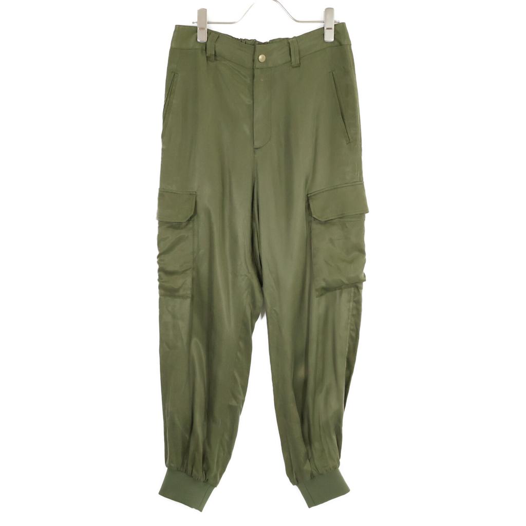 Deuxieme Classe 22-030-560-3005 Fibril Satin Cargo Pants Bottoms 36 khakiUsed