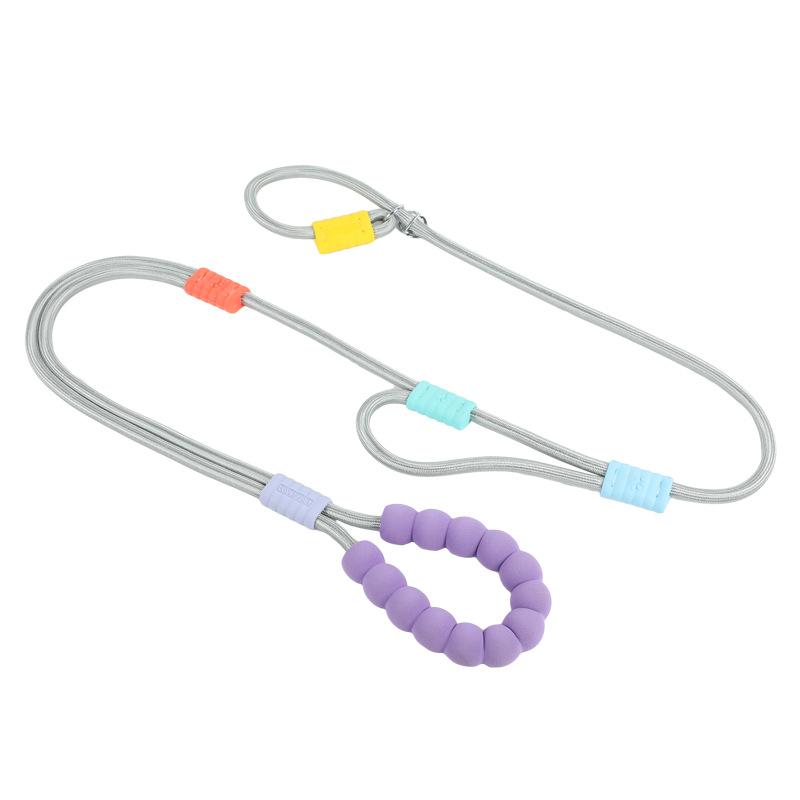Pet P rope P chain anti-explosion punch double strand adjustable crossbody anti-loss traction rope cloud foam handle dog rope