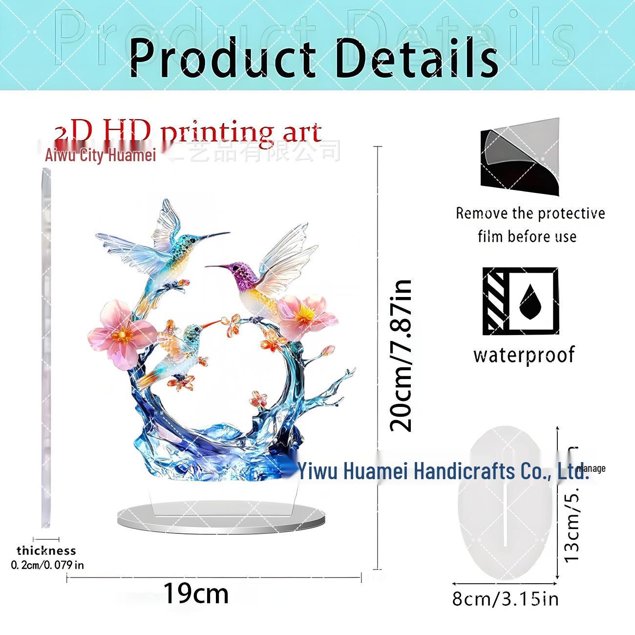 Charming Acrylic Book Spirit Decor: Home Office & Festival Ornament