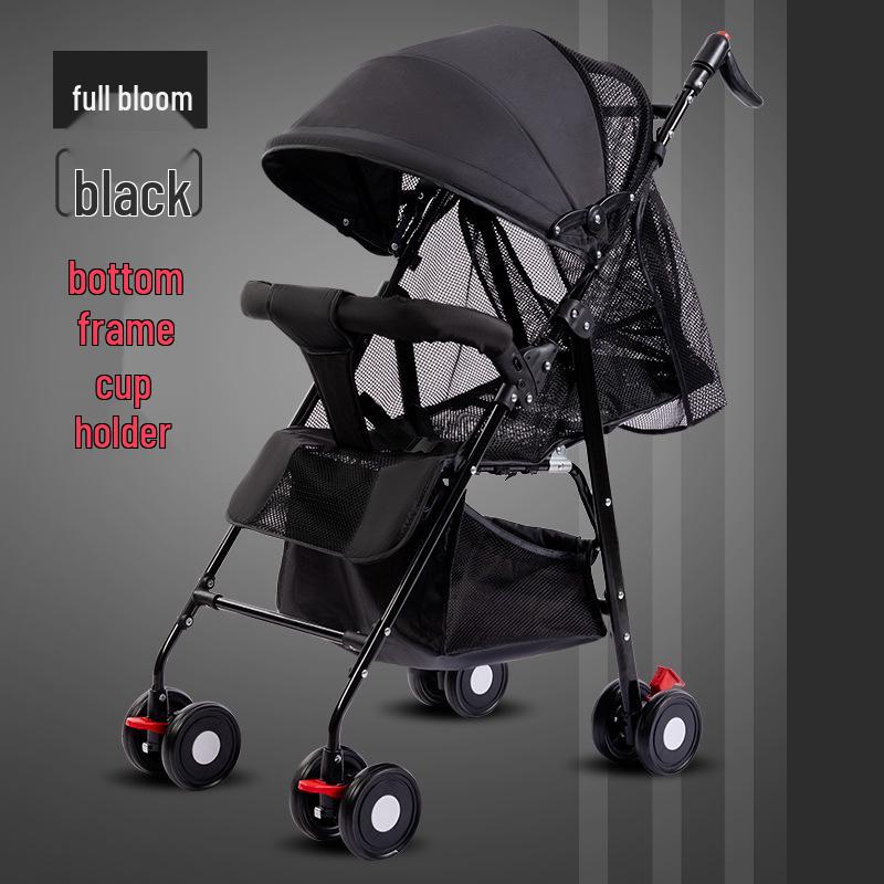 Lightweight Foldable Baby Stroller for Sitting or Lying