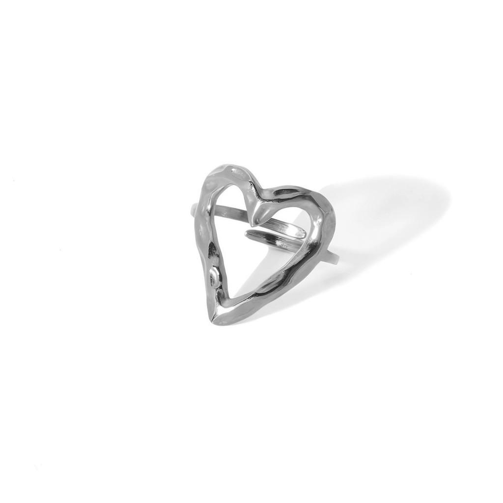 

Geometric Snake Adjustable Stainless Steel Ring For Women Fashion Jewelry Silver Love