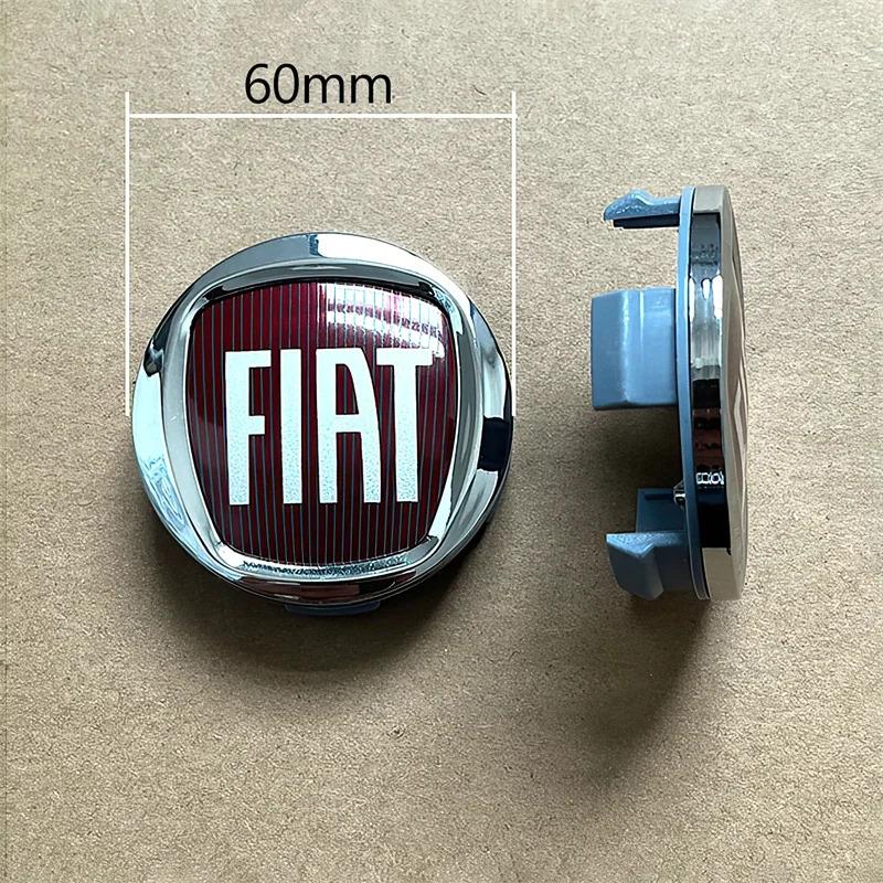 4pcs Car Emblem Wheel Hub Center Cover Car Accessories For FIAT 500 Ducato Panda Grande Punto Tipo Abarth Pulse Strada 600 500L